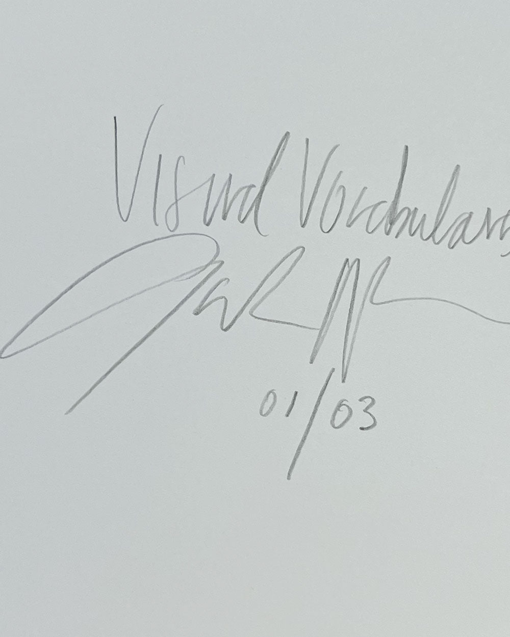 Visual Vocabularies 01, 2025