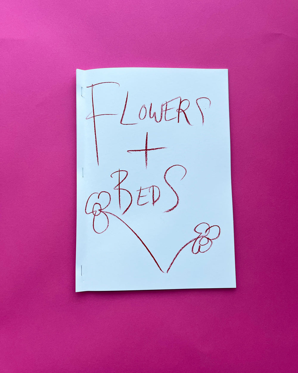 Flowers & Beds | zine + hand print | Dream Meadow XXVII(V), 2021