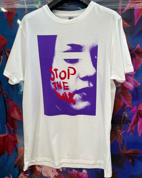 Stop The War T-shirt (Magenta / Red)